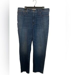 Madewell women’s size 32 classic straight leg jeans NWT